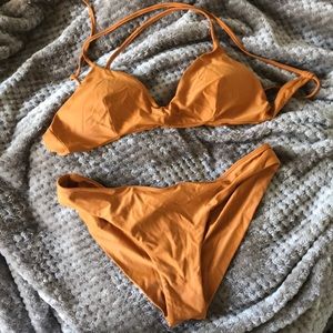 Burnt orange bikini from RVCA